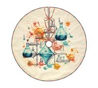 Tappetino per gonna albero di Natale con stampa chimica, forniture per feste di Natale per la decorazione della casa e delle vacanze