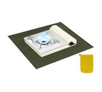 Tappetino per Griglia per Ponte - Sotto Grill Fuoco Da Campo BBQ Tappeto | Accessorio Portatile per Proteggere Prato Giardino Terrazza Picnic Escursionismo