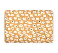 Tappetino per il cambio del pannolino per bambini adulti e animali domestici, riutilizzabile, con orsi polari, arancione, bianco, extra large, altamente assorbente, per bambini, adulti, animali