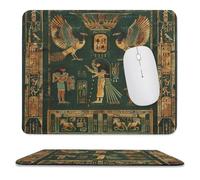 Tappetino per Il Mouse Ancient Egyptian Temple Mythical Pharaoh Animal Antisfilacciamento Tappetini Mouse Superficie Liscia Gaming Mousepad per Laptop Pc Ufficio 25X30Cm