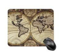 Tappetino per Il Mouse Ancient Map World Globe Multifunzionale Tampone per Mouse Ergonomico Gaming Mousepad per Notebook Ufficio Laptop 25X30Cm