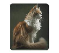 Tappetino per Il Mouse And White Cat Superficie Liscia Tappeto Mouse Lavabile Gaming Mousepad per Ufficio Laptop Notebook 25X30Cm