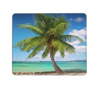 Tappetino per Il Mouse Beach Palm Tree Ergonomico Tampone per Mouse Lavabile Gaming Mousepad per Notebook Pc Casa 25X30Cm