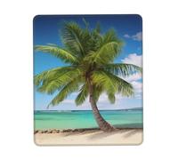 Tappetino per Il Mouse Beach Palm Tree Lavabile Tappetini Mouse Ergonomico Gaming Mousepad per Casa Notebook Computer 25X30Cm