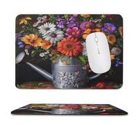 Tappetino per Il Mouse Beach Wildflower Basket Country Tropical Sunflowe Lavabile Tappetino Mouse Superficie Liscia Gaming Mousepad per Notebook Laptop Pc 25X30Cm