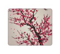 Tappetino per Il Mouse Blooming Cherry Tree Personalizzato Tappetino Mouse Antiscivolo Gaming Mousepad per Notebook Casa Computer 25X30Cm