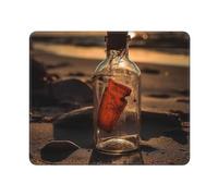 Tappetino per Il Mouse Bottles On The Beach Lavabile Tappetino per Mouse Confortevole Gaming Mousepad per Notebook Casa Computer 25X30Cm