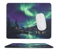Tappetino per Il Mouse Cabin Winter Trees Mountain Antiscivolo Tappetino per Mouse Multifunzionale Gaming Mousepad per Pc Notebook Computer 25X30Cm
