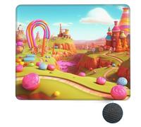 Tappetino per Il Mouse Candy Land Antisfilacciamento Tampone per Mouse Ergonomico Gaming Mousepad per Notebook Pc Casa 25X30Cm