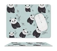Tappetino per Il Mouse Cartoon Panda Bear Antipolvere Tappetino per Mouse Lavabile Gaming Mousepad per Pc Computer Ufficio 25X30Cm