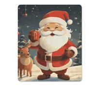 Tappetino per Il Mouse Christmas Santa Claus Lavabile Tappetino Mouse Superficie Liscia Gaming Mousepad per Pc Computer Casa 25X30Cm