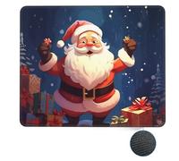 Tappetino per Il Mouse Christmas Santa Lavabile Tappeto Mouse Confortevole Gaming Mousepad per Pc Computer Laptop 25X30Cm