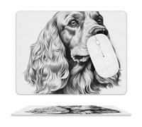 Tappetino per Il Mouse Cocker Spaniel Antipolvere Tappetino per Mouse Antisfilacciamento Gaming Mousepad per Pc Computer Notebook 25X30Cm