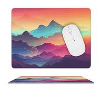 Tappetino per Il Mouse Color Mountain Gradient Antipolvere Tappetino per Mouse Lavabile Gaming Mousepad per Laptop Computer Ufficio 25X30Cm