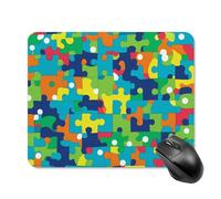 Tappetino per Il Mouse Color Puzzle Superficie Liscia Tampone per Mouse Antisfilacciamento Gaming Mousepad per Ufficio Laptop Notebook 25X30Cm