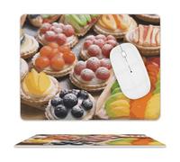 Tappetino per il mouse con base in gomma antiscivolo, impermeabile, con bordo cucito, divertente, per casa, ufficio, dormitorio, scrivania, accessori decorativi, 20,3 x 25,4 cm