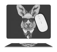 Tappetino per Il Mouse Cool Animals Antipolvere Tampone per Mouse Ergonomico Gaming Mousepad per Ufficio Laptop Computer 25X30Cm
