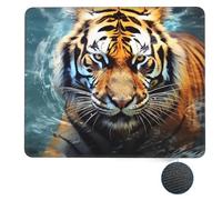 Tappetino per Il Mouse Cool Tiger Pratica Tappetino per Mouse Antiscivolo Gaming Mousepad per Ufficio Laptop Notebook 25X30Cm