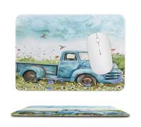Tappetino per Il Mouse Country Bird Daisy Spring Flowers Watercolor Superficie Liscia Tappetino per Mouse Bordi Cuciti Gaming Mousepad per Pc Notebook Computer 25X30Cm