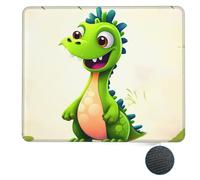 Tappetino per Il Mouse Cute Dinosaur Bordi Cuciti Tampone per Mouse Superficie Liscia Gaming Mousepad per Laptop Notebook Pc 25X30Cm