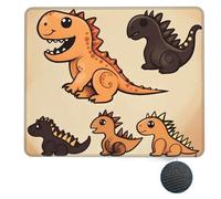 Tappetino per Il Mouse Cute Dinosaur Superficie Liscia Tappetini Mouse Lavabile Gaming Mousepad per Casa Pc Computer 25X30Cm