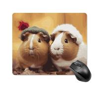 Tappetino per Il Mouse Cute Guinea Pigs Confortevole Tampone per Mouse Ergonomico Gaming Mousepad per Laptop Casa Pc 25X30Cm