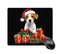 Tappetino per il Mouse Cute Jack Russell Santa Hats Tappetino Mouse