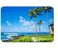 Tappetino per Il Mouse da Gioco, Coconut Palm Tree By The Ocean in Hawaii Kauai Tappetino Mouse Pad Antisfilacciamento Gaming Tappetino Mouse Personalizzato Tappeto Mouse per Pc Laptop 25X30Cm