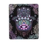 Tappetino per Il Mouse da Gioco, Culture Hebrew Hamsa Art Evil Eye Tappetino Mouse Antiscivolo Tampone per Mouse Multifunzionale Mouse Pad per Ufficio Computer 25X30Cm