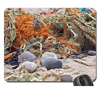 Tappetino per Il Mouse da Gioco, Flotsam And Coast North Sea Beach Sea Gaming Mousepad Ergonomico Gaming Pad Bordi Cuciti Tappetino da Gaming per Casa Computer 25X30Cm