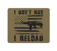 Tappetino per Il Mouse da Gioco, I Don't Run I Reload Mouse Pad Antisfilacciamento Tampone per Mouse Confortevole Gaming Mousepad per Gamers Laptop 25X30Cm