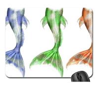 Tappetino per Il Mouse da Gioco, Mer-Maid Merman Merfolk Mer Myth Mythical Tappetini per Il Mouse da Gioco Confortevole Mouse Pad Ergonomico Tappetino Mouse Pad per Gaming Ufficio 25X30Cm