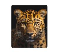 Tappetino per Il Mouse da Gioco, The Deep-Eyed Leopard Gaming Mousepad Antipolvere Tampone per Mouse Multifunzionale Tappetino per Mouse per Laptop Gaming 25X30Cm