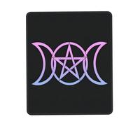 Tappetino Per Il Mouse Da Gioco, The Triple Moon Goddess Wiccan Pentagram Symbol Tappetino Per Mouse Pratica Gaming Mousepad Lavabile Tappetino Da Gaming Per Computer Mouse 25X30Cm