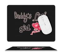 Tappetino per Il Mouse Daddy's Little Girl Antipolvere Tampone per Mouse Superficie Liscia Gaming Mousepad per Ufficio Laptop Pc 25X30Cm