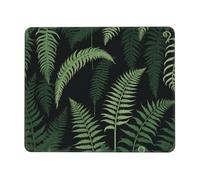 Tappetino per il Mouse Dark Trees Fern Botanical Art Wood Tappeto Mouse