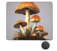 Tappetino per Il Mouse Edible Mushrooms Antiscivolo Tappeto Mouse Lavabile Gaming Mousepad per Ufficio Laptop Computer 25X30Cm