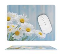 Tappetino per Il Mouse Elegant Spring Daisy Flowers Superficie Liscia Tampone per Mouse Antipolvere Gaming Mousepad per Pc Laptop Casa 25X30Cm
