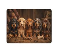 Tappetino per il Mouse Five Adorable Dachshund Puppies in A Row Gaming