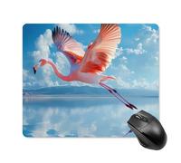 Tappetino per il Mouse Flamingo Flying Over Lake Tappetino per Mouse