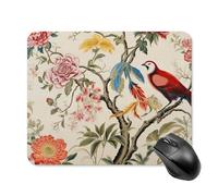 Tappetino per Il Mouse Flowers And Birds Superficie Liscia Tampone per Mouse Antisfilacciamento Gaming Mousepad per Computer Casa Pc 25X30Cm