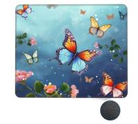 Tappetino per Il Mouse Flying Butterflies Pratica Tappetino per Mouse Multifunzionale Gaming Mousepad per Notebook Pc Ufficio 25X30Cm