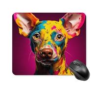 Tappetino per Il Mouse Funny Pigmented Dog Lovely Pet Dogs Side View Multifunzionale Tappetino per Mouse Lavabile Gaming Mousepad per Laptop Ufficio Computer 25X30Cm