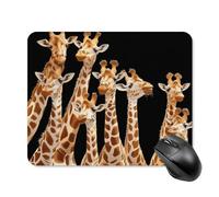 Tappetino per Il Mouse Giraffic Family Ergonomico Tappetino Mouse Antipolvere Gaming Mousepad per Casa Computer Pc 25X30Cm