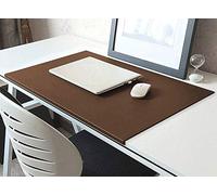 Tappetino per il mouse, grande, 70 x 40 cm, sottomano da scrivania, in ecopelle, impermeabile, per ufficio e casa