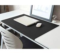 Tappetino per il mouse grande, 80 x 40 cm, sottomano da scrivania, in ecopelle, impermeabile, per ufficio e casa