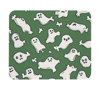 Tappetino per Il Mouse Halloween Ghosts Print Bordi Cuciti Tappetino per Mouse Multifunzionale Gaming Mousepad per Pc Casa Computer 25X30Cm