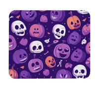 Tappetino per Il Mouse Halloween Lovely Purple Skulls Superficie Liscia Tampone per Mouse Antisfilacciamento Gaming Mousepad per Computer Ufficio Laptop 25X30Cm