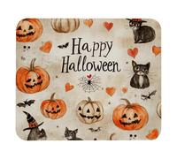 Tappetino per Il Mouse Happy Halloween Cute Pattern Superficie Liscia Tappetino per Mouse Antiscivolo Gaming Mousepad per Laptop Ufficio Computer 25X30Cm