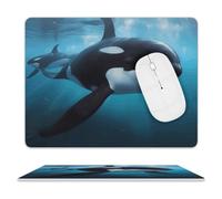 Tappetino per Il Mouse Killer Whale Antipolvere Tappetino per Mouse Superficie Liscia Gaming Mousepad per Computer Ufficio Notebook 25X30Cm